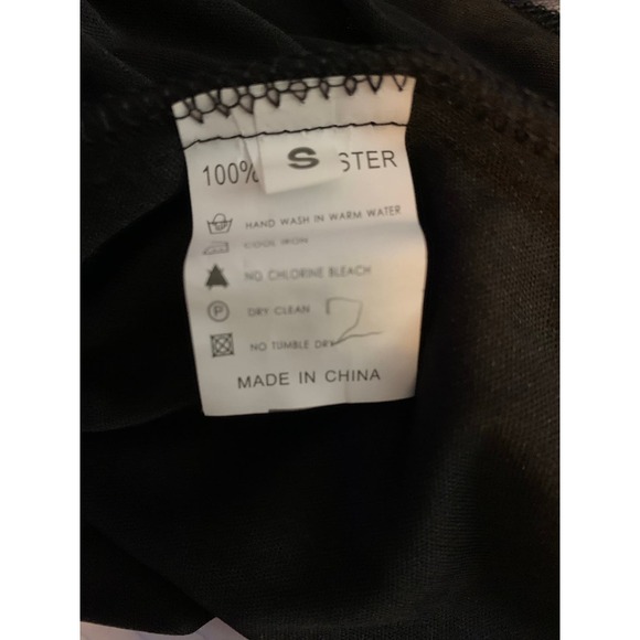 Sequin Dress 1920s Vintage Fringed Cocktail Flapper Dress Asymmetrical Hem Sz S - Picture 9 of 9